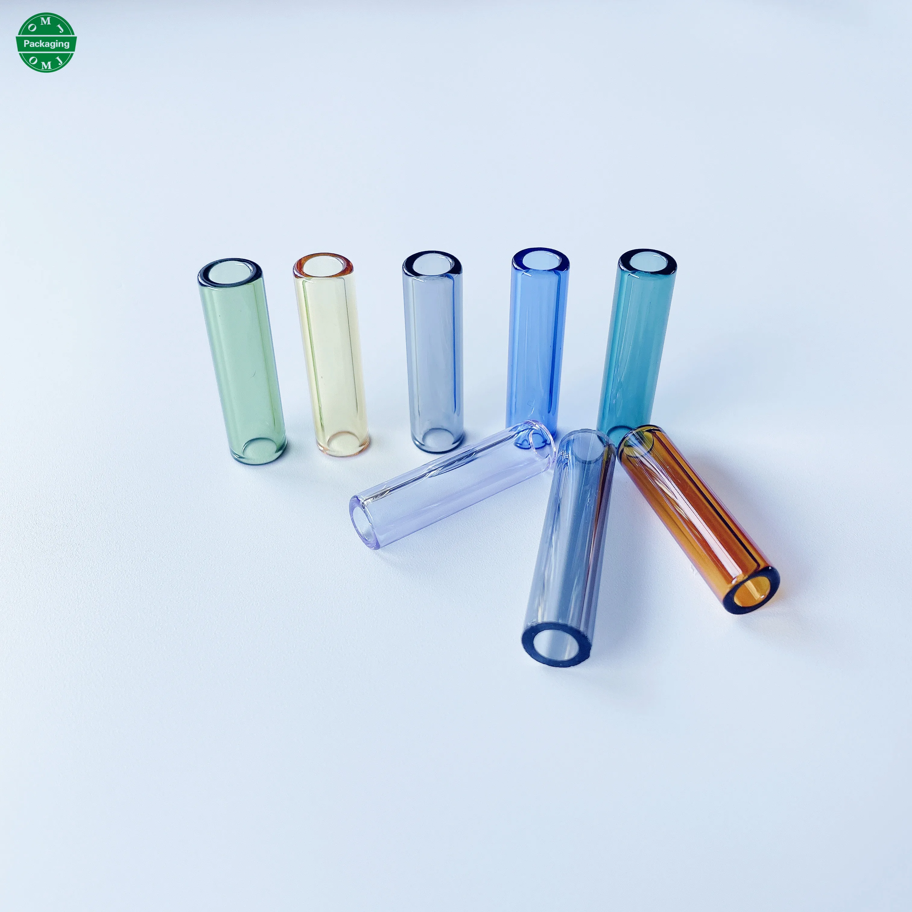 2024 new design 7 holes 5 holes honeycomb shape colorful glass rolling tips for hand rolled