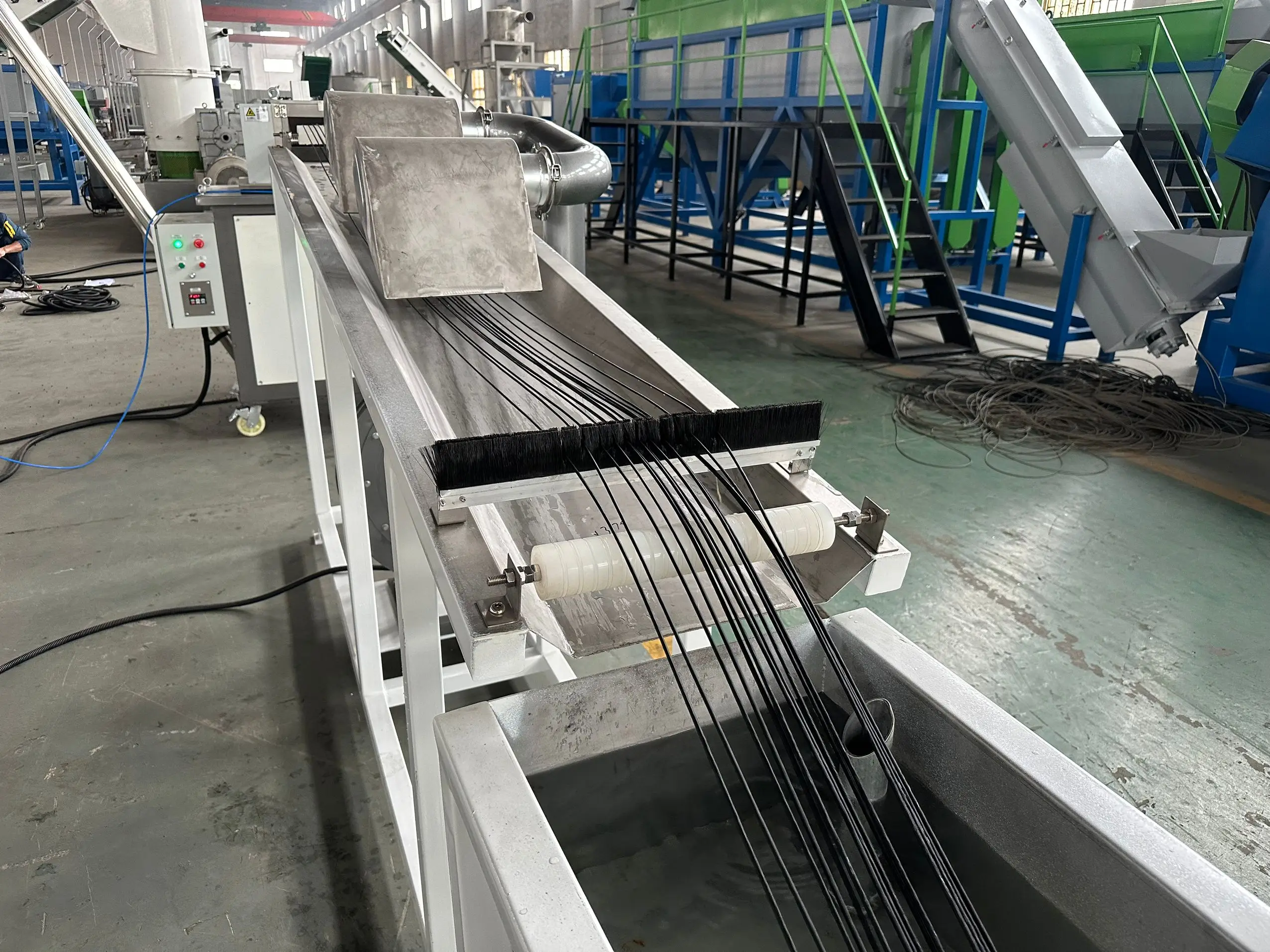 100-1000kg/h PE PP Double Stage Noodle Type Granulator Machine