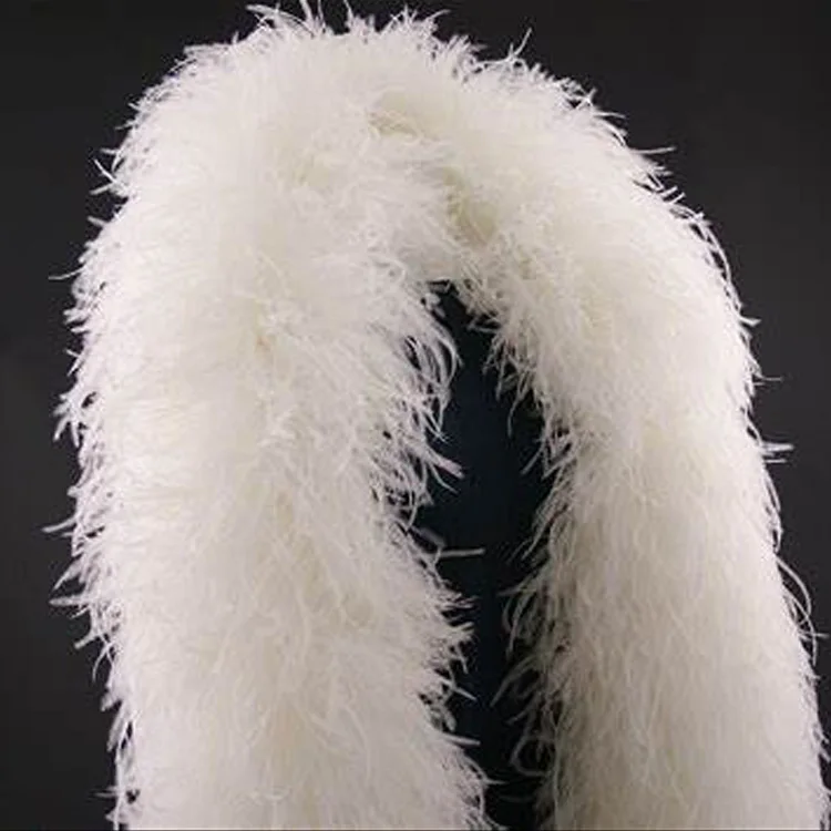 High quality white ostrich feather boas For clothing