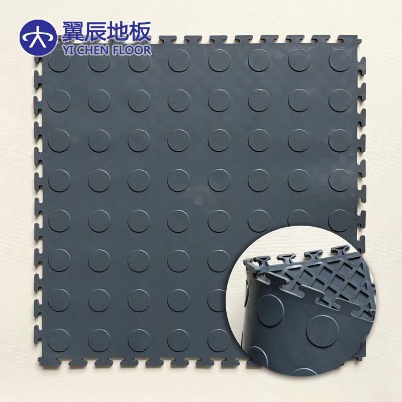 Nonslip Coin PVC Floor tiles for warehouse