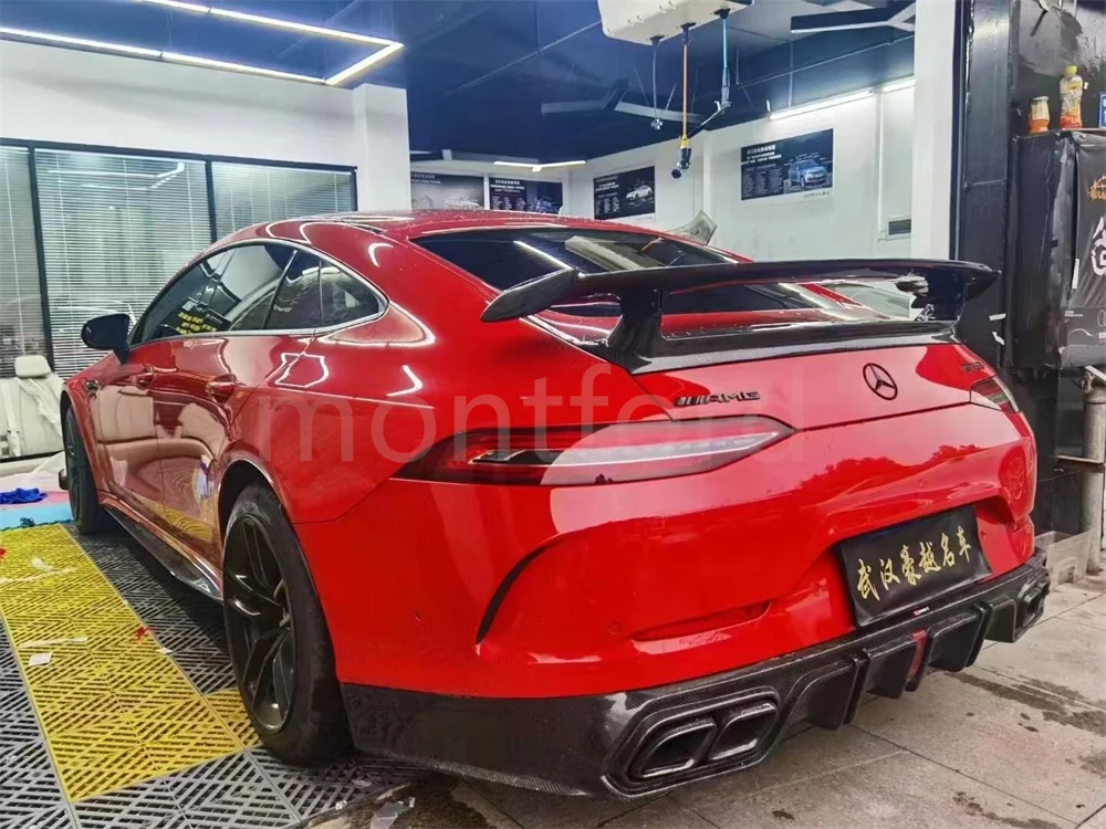Автомобильный Стайлинг из углеродного волокна гоночный задний спойлер GT Wings для Benz AMG GTR GT43 GT50 GT53 OEM Style 2019 2020 2021 2022