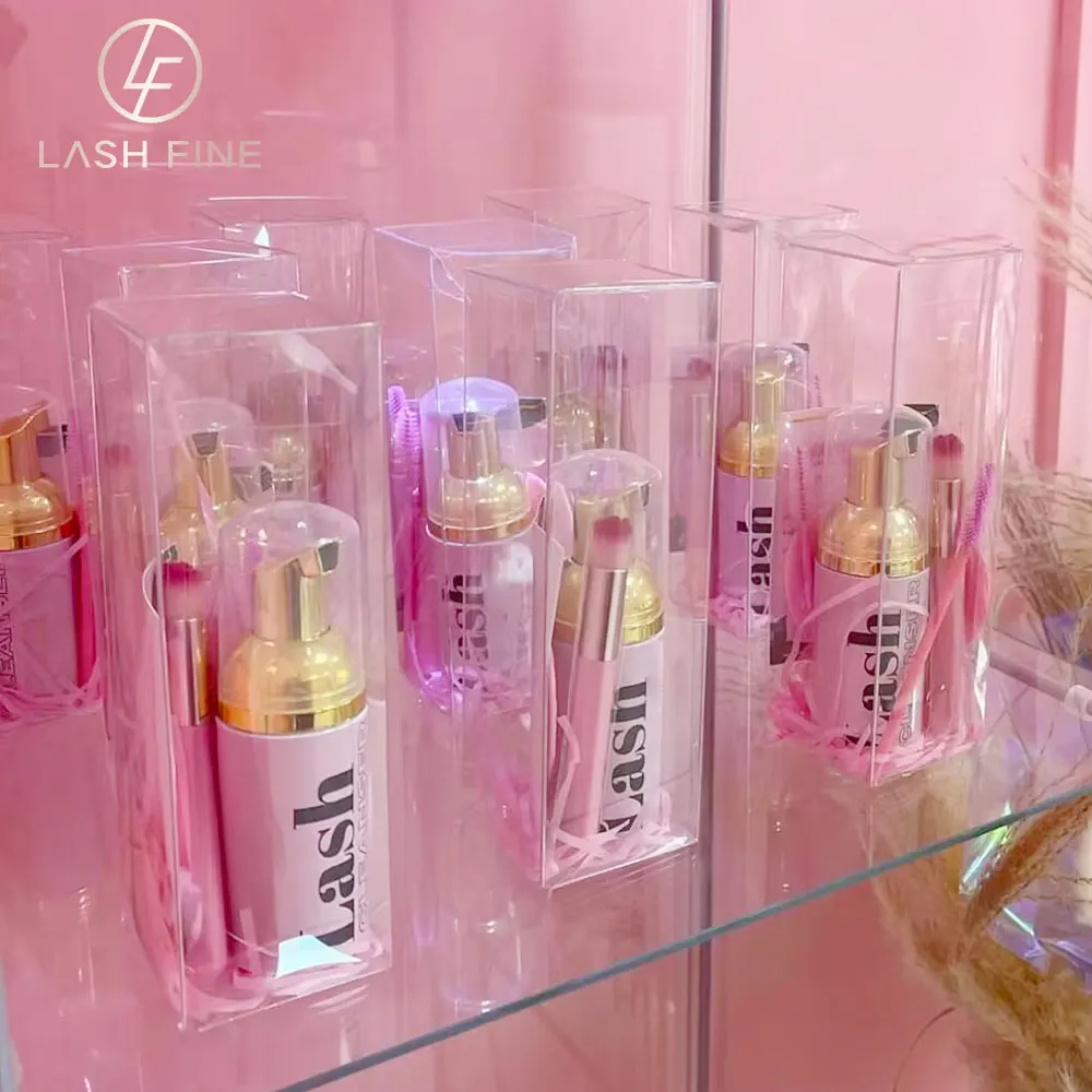 Private Label Gentle Aftercare Foaming Lash Cleanser Kit And bulk eyelashes Cleanser Set