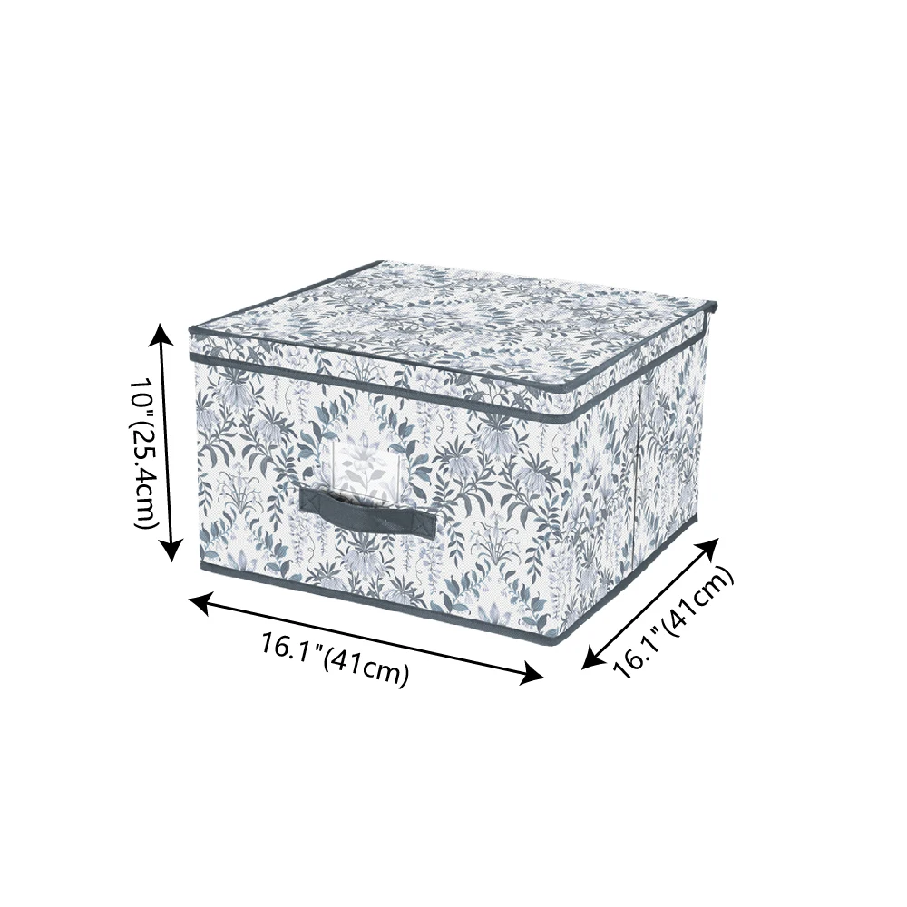 Jumbo Size Foldable  Printed Fabric Stackable Toy Storage  Box