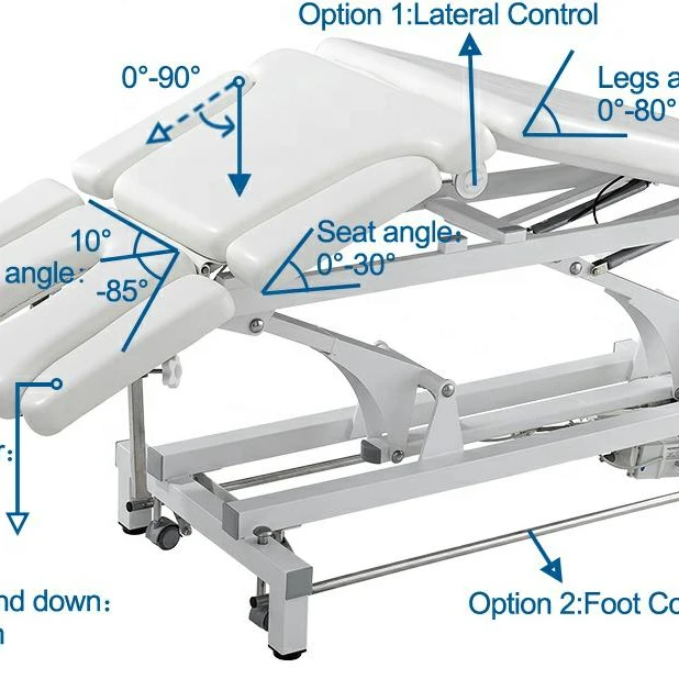 Physical Therapy Portable Chiropractic Table for Rehab Centers and Clinics that Reduces Workload of Physical Therapist