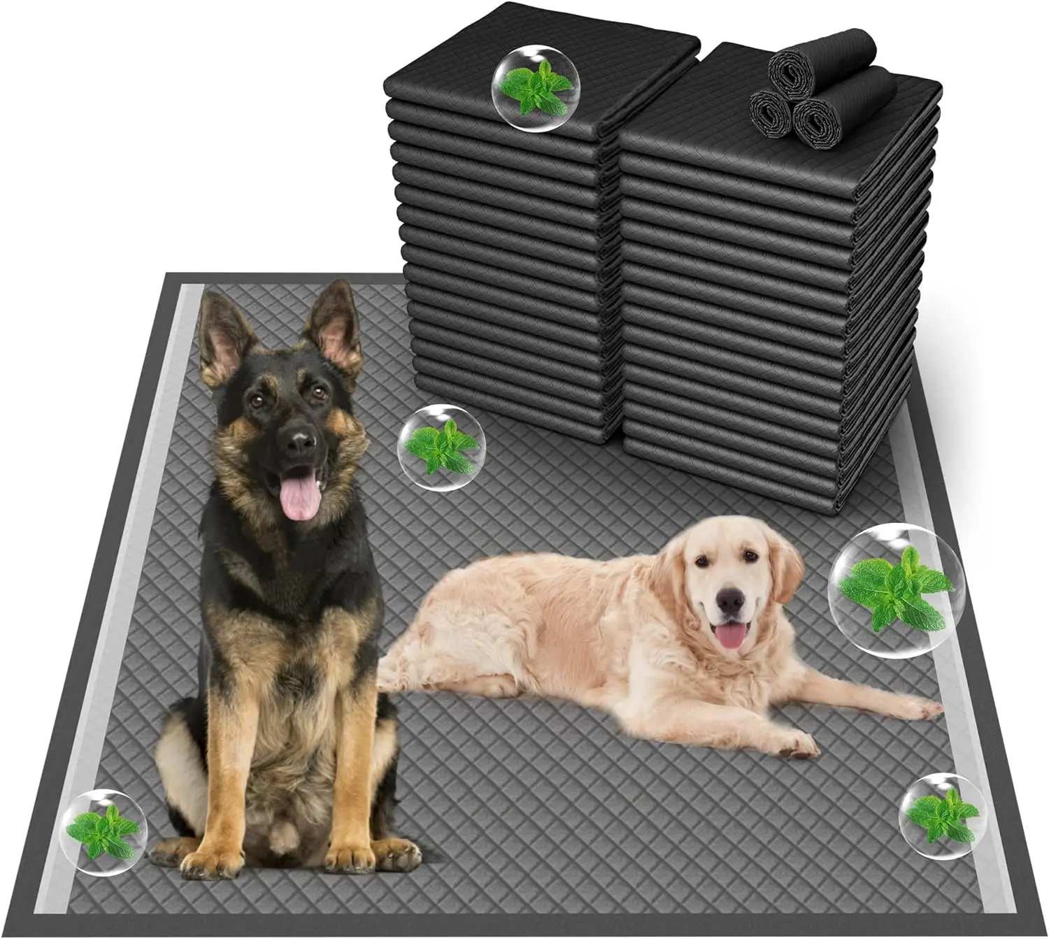OEM Manufacturer Carbon Pet Dog And Puppy Pee Training  Charcoal  Pads