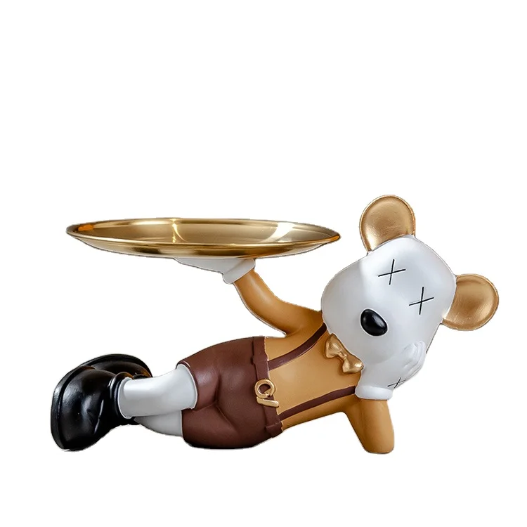 Самые продаваемые продукты 2022 для хранения ключей киви арбуз изделия ручной работы из смолы медведь статуи