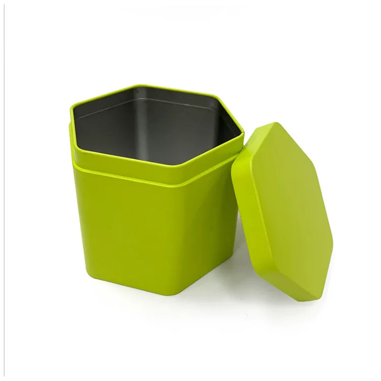 Customized Printed Empty Gift Packaging Box Metal Tea Tin Box Can