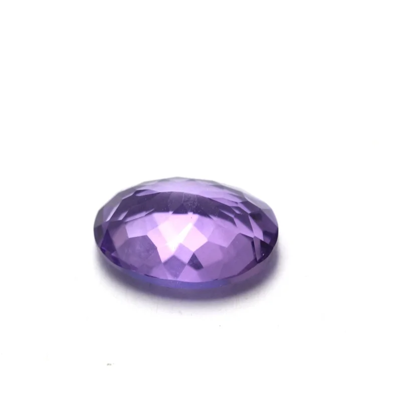 Lab quartz gemstone oval cut synthetic amethyst price per carat