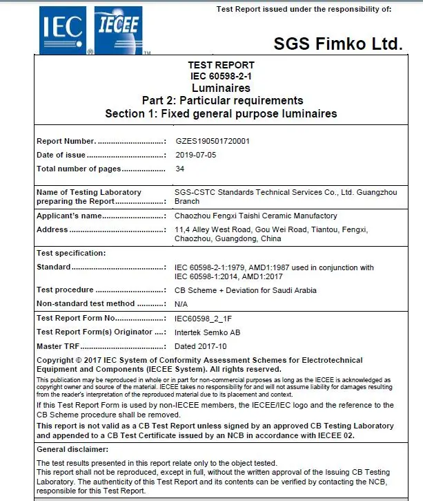 ceramic table light lamp