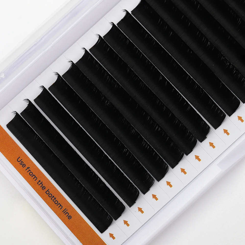Korean PBT Custom Blooming Lash Extensions 0.03 0.05 0.07mm Korea Easy Fan Russian Volume Eyelash Extension Trays