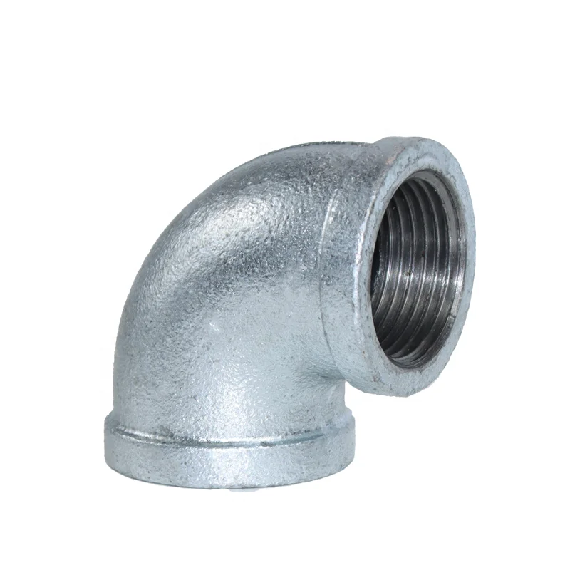 DKV Galvanized 90 Deg. Elbow NPT Thread Galvanized 90 Degree Elbow Pipe Fitting