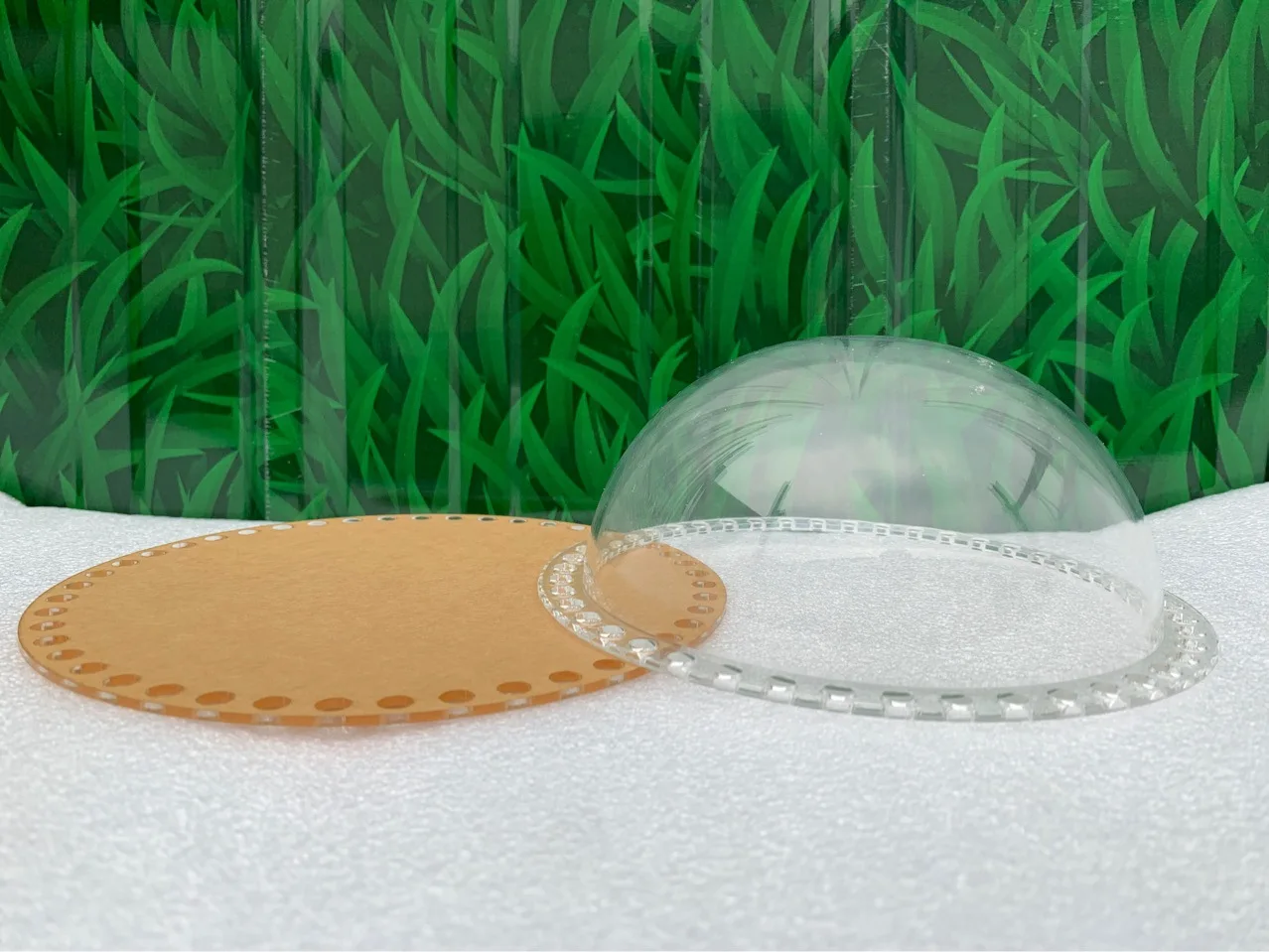 Acrylic Bottom Bags Transparent Cover Space Dome Handmade Bag Material Crochet Bag