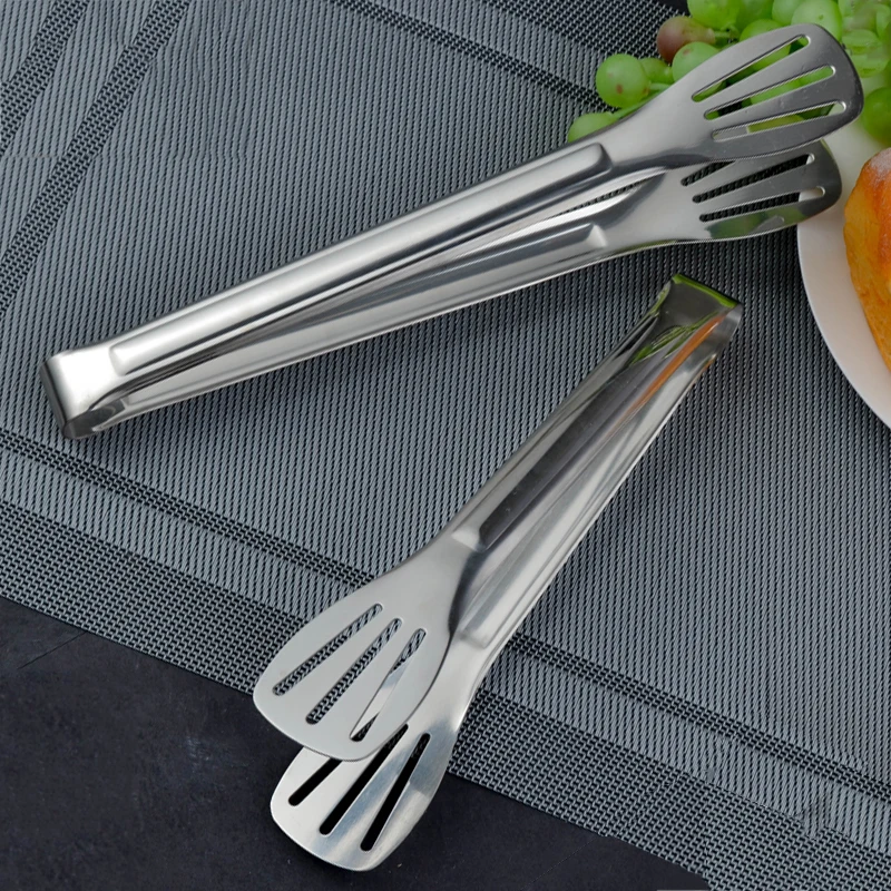 Хит продаж, щипцы из нержавеющей стали для барбекю/стейка/лапши/хлеба, Металлические Пищевые Щипцы, производство