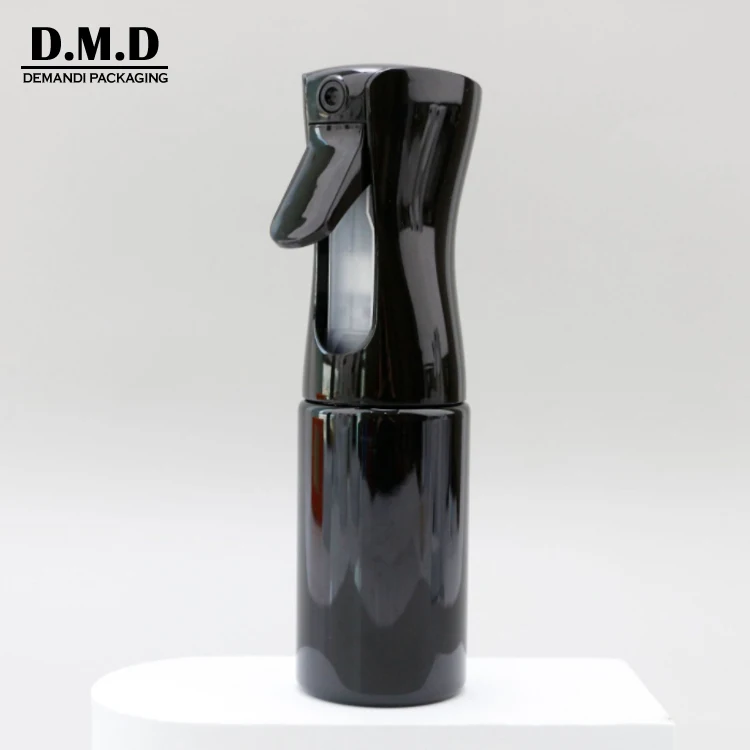 Wholesale white black 100 ml 200ml 300 ml 500ml 10 oz plastic water clear fine mist continuous sprayer bottle for hair salon