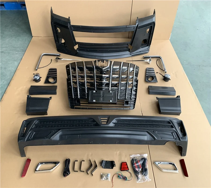 Car Accessories Front Rear Bumper Facelift Wide Conversion Body Kit for Toyota Hiace 2005 2012-2018