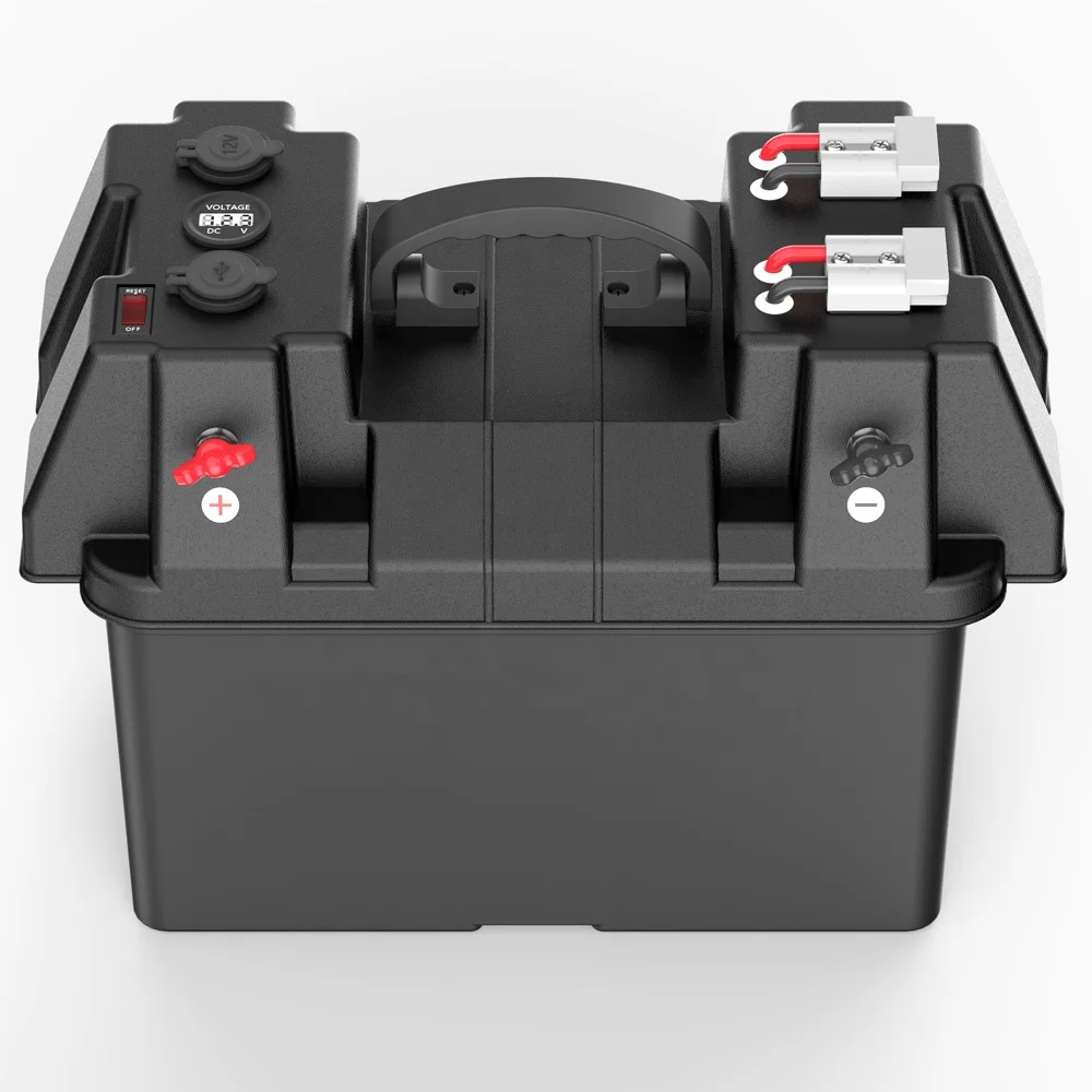 High quality portable automotive marine batteries plastic 12V safely stores rv waterproof automotive battery box