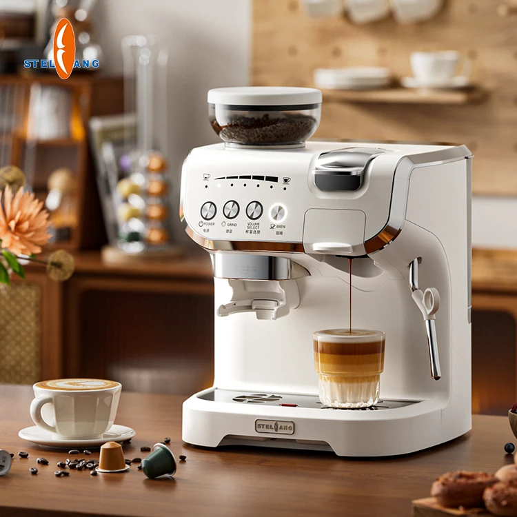 220 volts high-end 19 bar capsule espresso coffee maker machine for home use potable