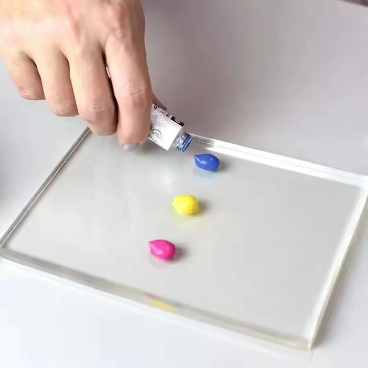 Arts Gel Printing Plate Clear Gel Printmaking Tool Monoprinting Supplies Reusable Print Plate gel Printmaking Plate for Crafts