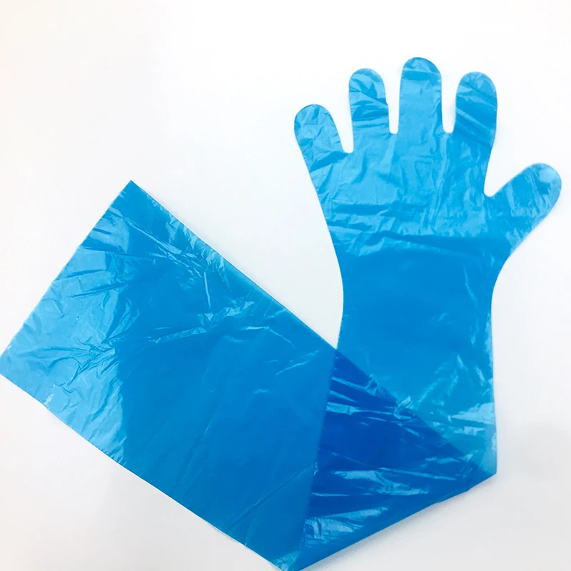 Animal Plastic long sleeve Gloves Pasture Use  PE Gloves