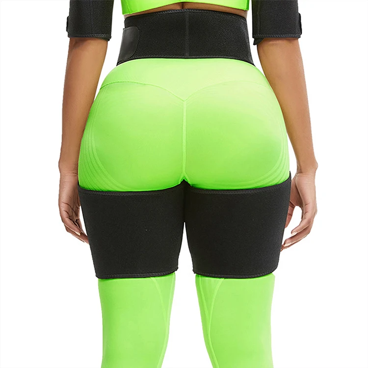 
Custom Logo Elasticity Compression Women Neoprene Sauna Sweat Fat Burning Leg Thigh Shaper 