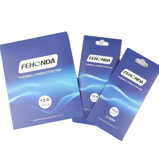 Fehonda In StockThermal Pad 12.8W/mk 120x120mm 0.5mm 1mm 2mm 3mm Non-Conductive Silicon Insulation Thermal Pads for GPU CPU