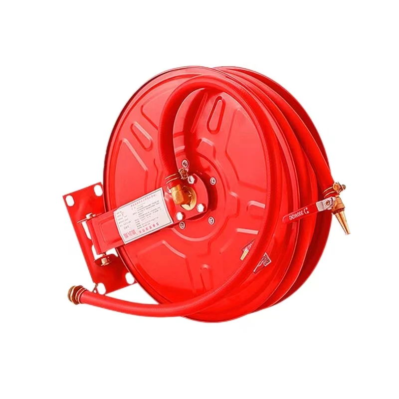 19-1-30-Durable Stainless Steel Swing Arm Fire Hose Reel FirefightingFire hose reel
