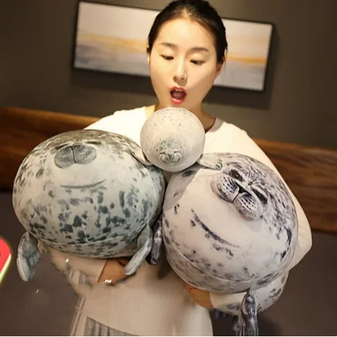 AL Japan Simulated Seal  plush doll Marine Aquarium seal plush toy sofa seal plush Throw pillow Children gift