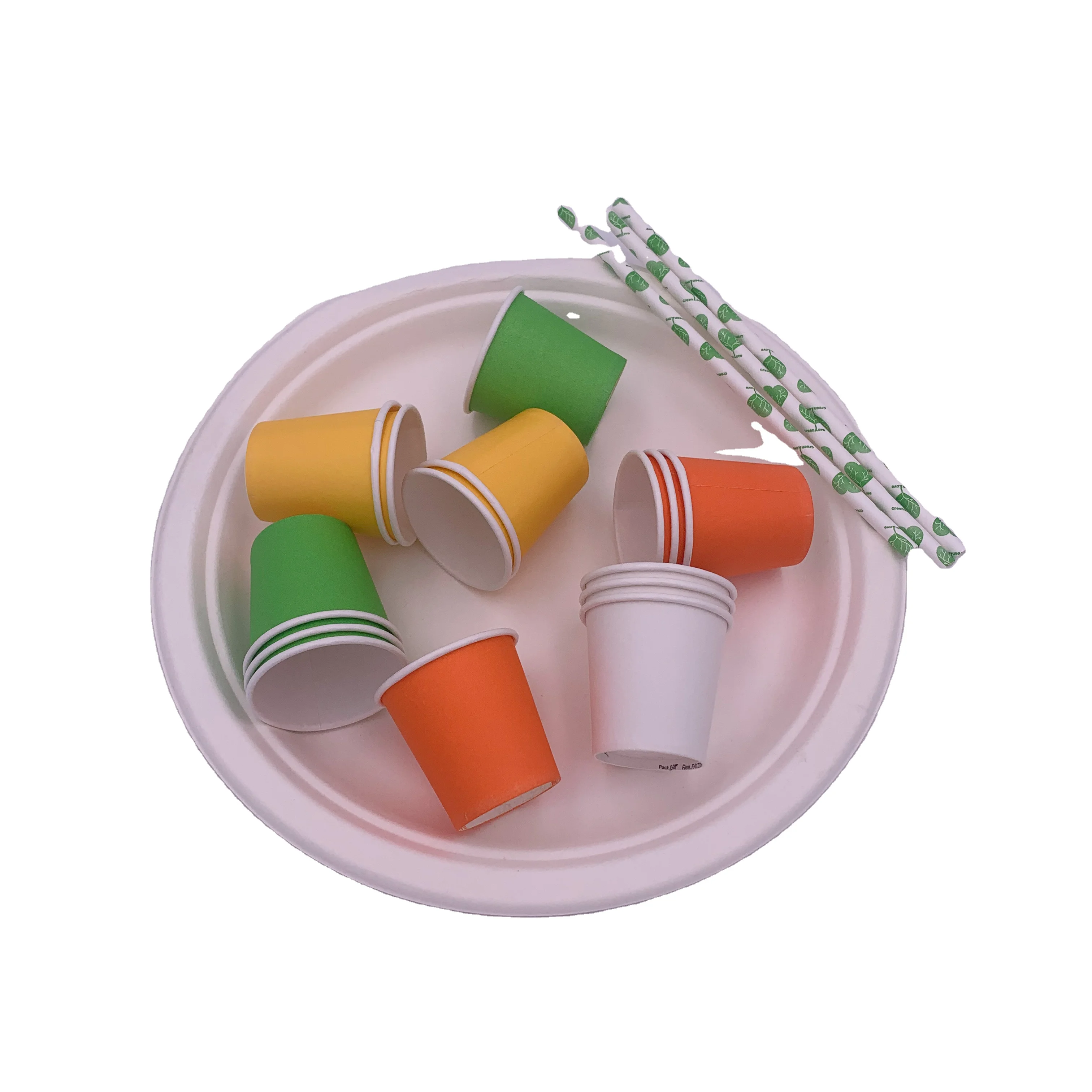 
PE coated disposable custom logo eco-friendly party paper cups wholesale 