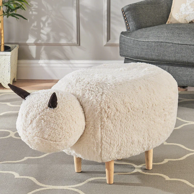 Free shipping within the USA Cute Animal Shape Children Stool Kids Animal Stool ottoman