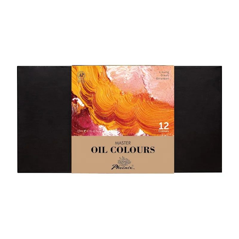 Phoenix Famous Plant Factory Hot Sale Aluminum Tube Yellow 12 Colors Artist Oil Paints
