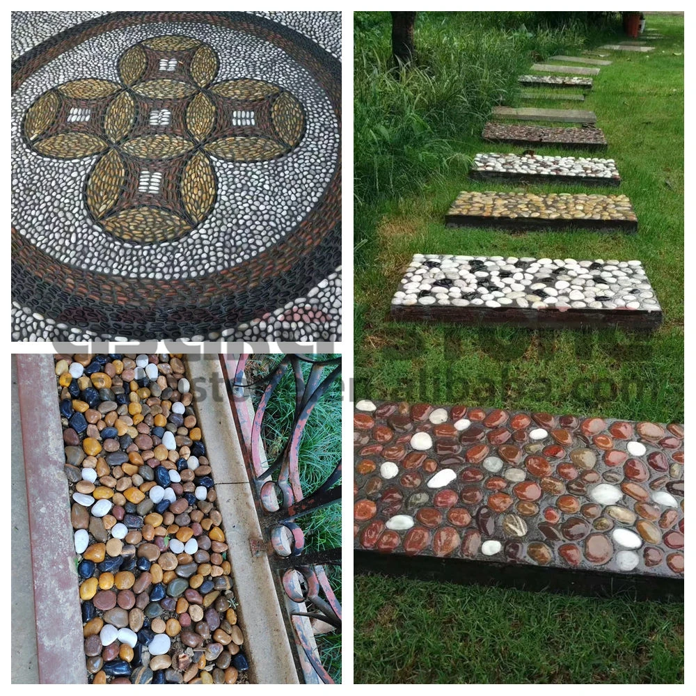 China Factory Supply High Polished Cobbles Red Cobblestones Outdoor Garden Stone Decorative Landscaping Rock River Stone Pebbles