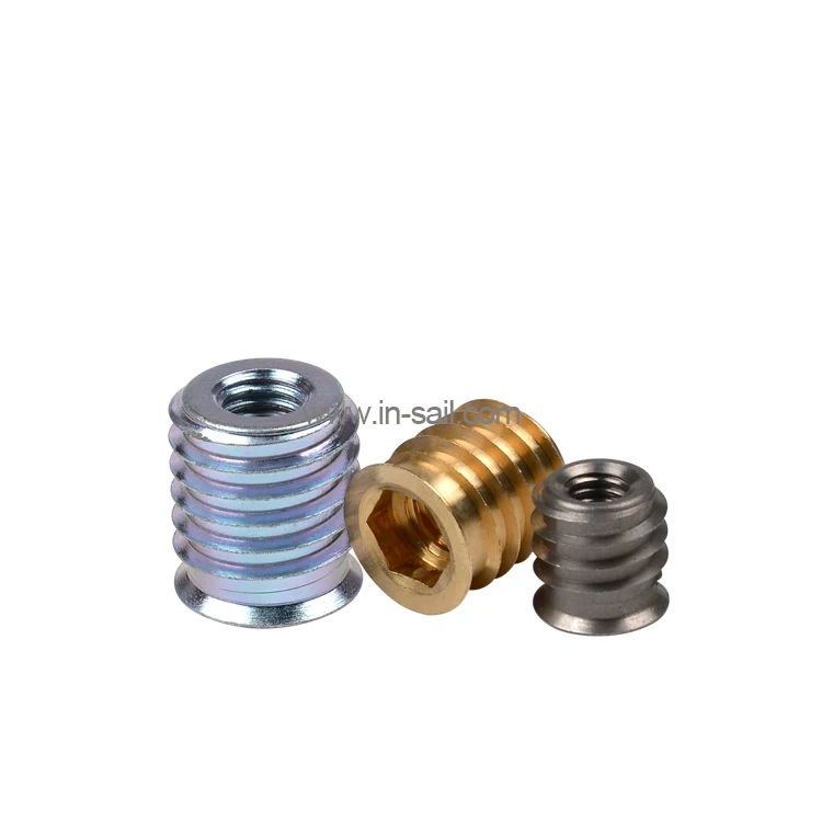 M3 M5 M6 M8 Self Tapping  Knurled Threaded Insert Nut with Zn Plated