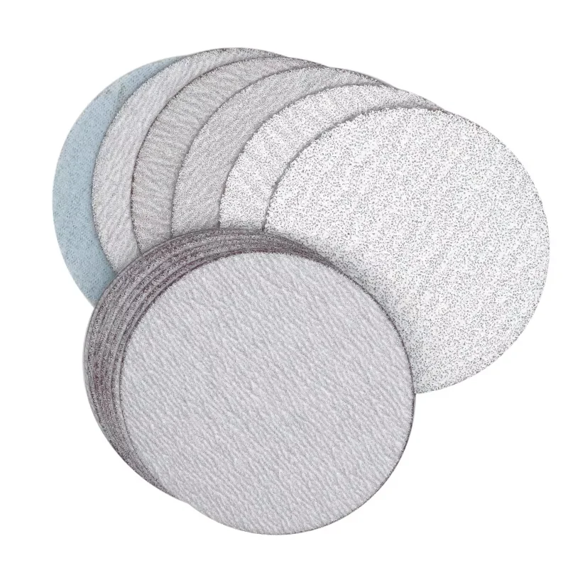 3Inch 75mm Grit 60-1200 White Dry Sandpaper Sand Abrasive Disc Sanding Sheet for Wood Sandpaper Metal Polishing