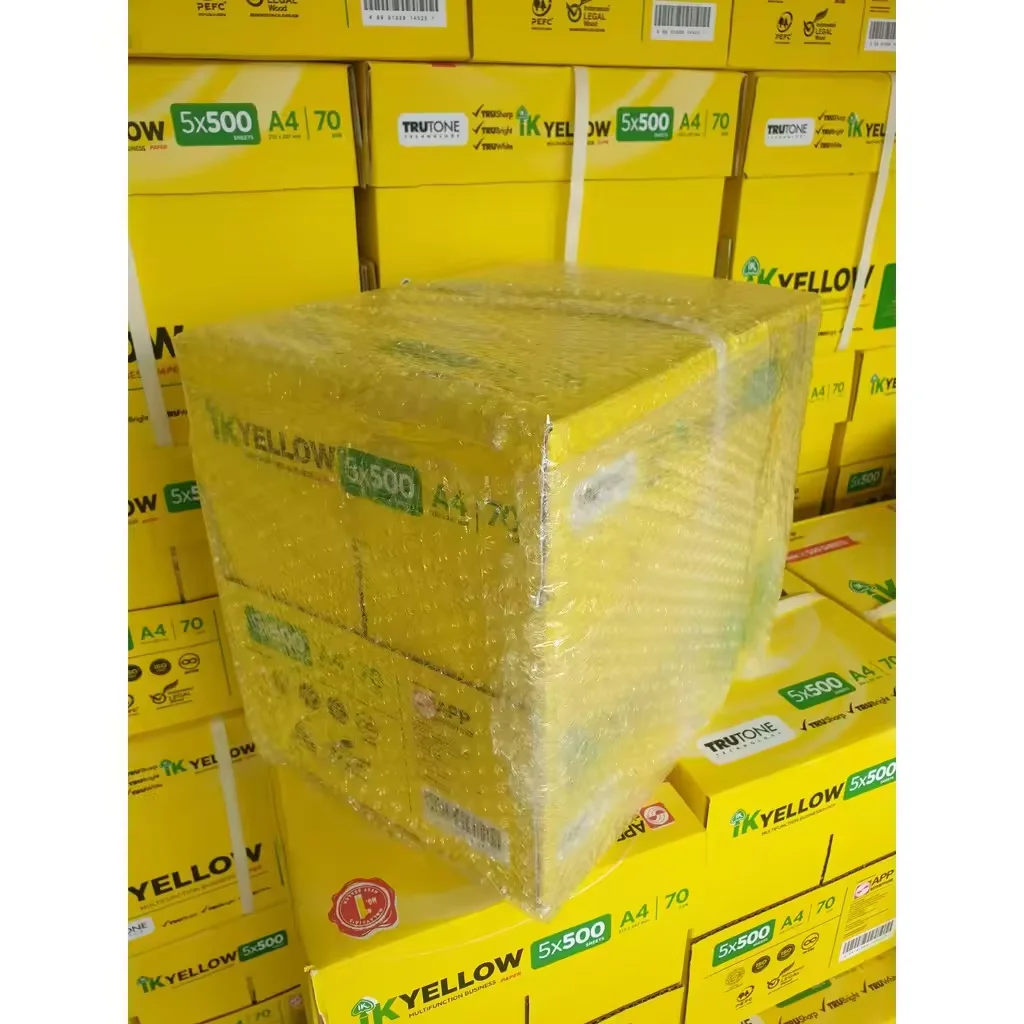 IK желтая копировальная бумага A4 Дешевая Бумага 70gsm 75gsm 80gsm