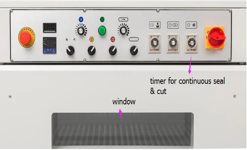 DFS450 Continuous 2 in 1 L type Seal Cut Shrink Packaging Machine sealing cutting and shrinking tunnel packager