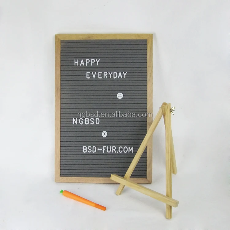 Custom Logo Changeable Letter Board 10*10 Inch Art Style Wood Felt Board for Home Wall Decoration