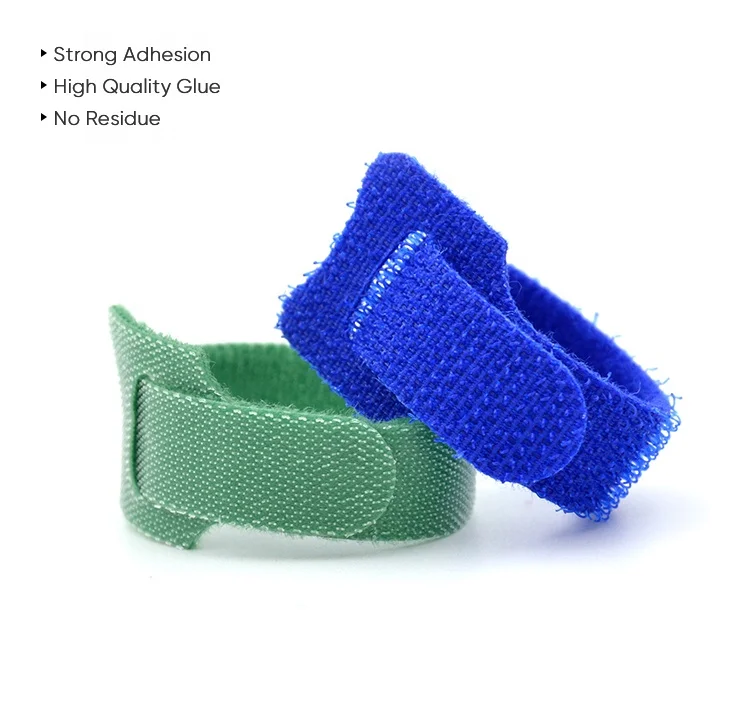 Custom Wholesale Colorful Double Sided Reusable Carry Self Gripping Cinch Straps/ Hook Loop Cable Tie