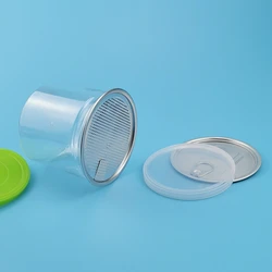 plastic storage jars 5 canning jars with split lid 8 oz pet plastic jar with cap 16 oz