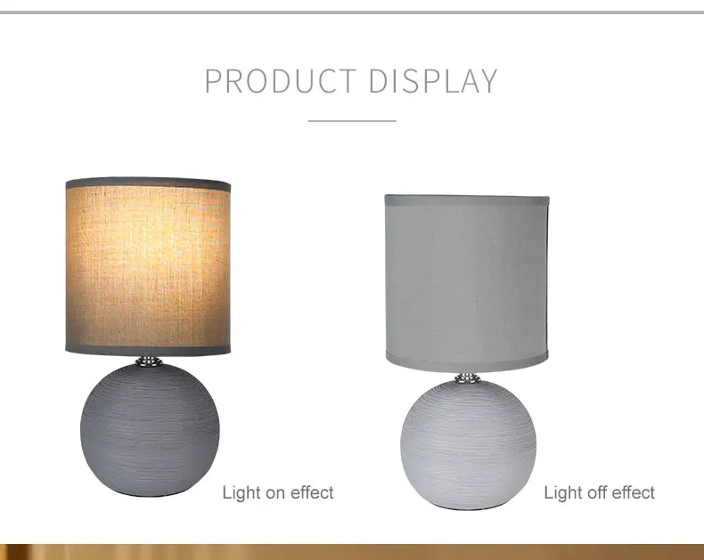 SML Nordic Table Lamps Ceramics Desk Lights Korean Bedside Night Light shade Living Room Home Japanese Lighting