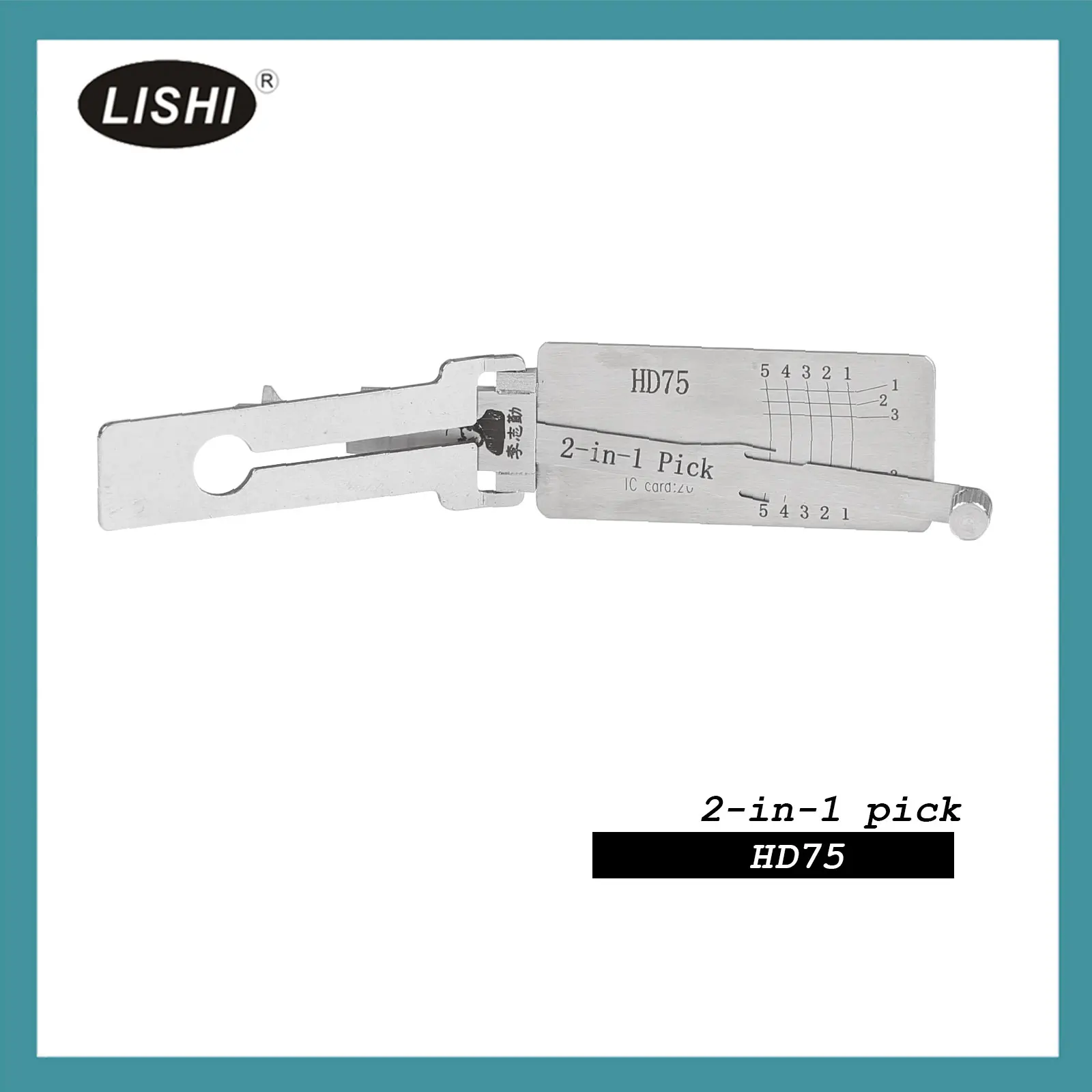 Новый 2022 LISHI HD75 плоский фрезерный мотоциклетный правый паз 2-в-1 инструмент