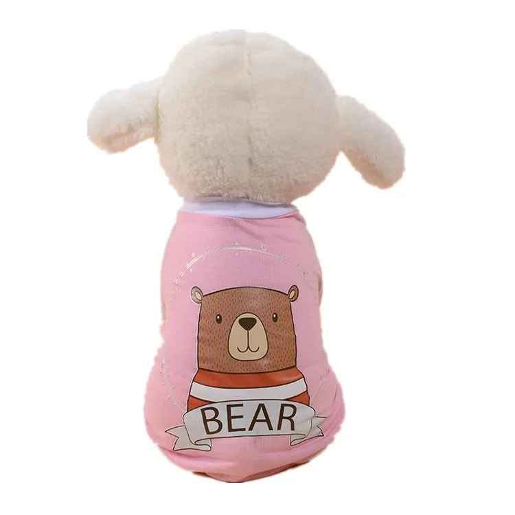 Manufacturer wholesale OEM multi-pattern cotton pet clothes dog tshirt