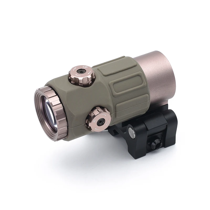 Tactical G45 5x Magnifier Scope For Camo color Optic Sight Compatible with Red Dot Magnifier