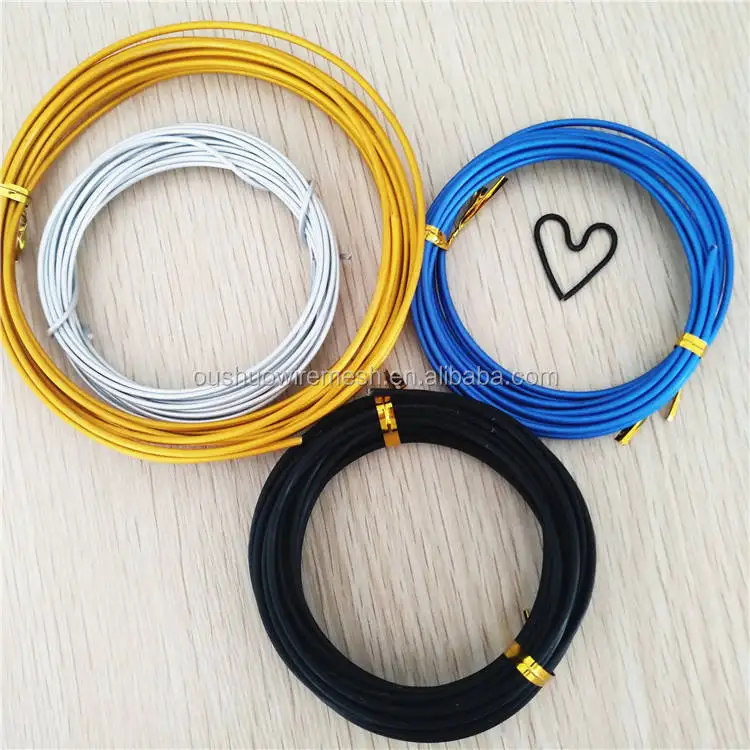 Factory price 1mm gold colored craft aluminum wire for jewelry findings