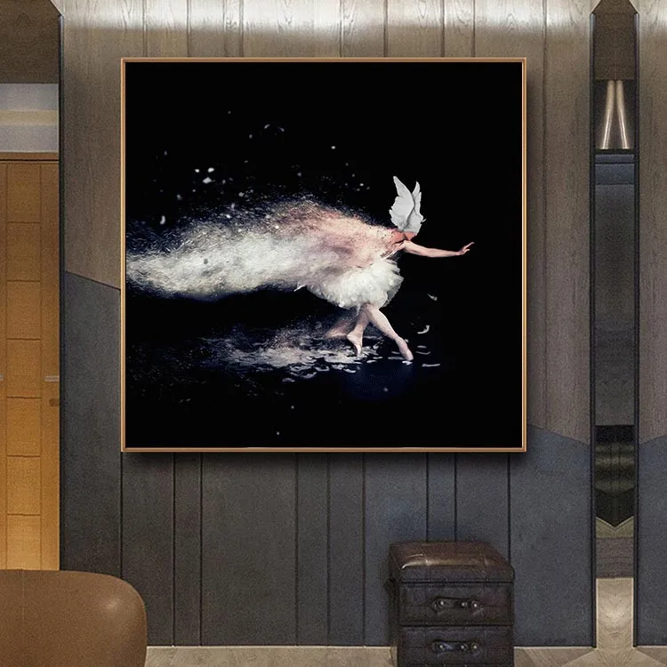 Falling Back Sexy Hot Sale Nude Digital Oil Painting Woman Photo Canvas Prints Home Decor Wall Art Sexy Lady Body Painting