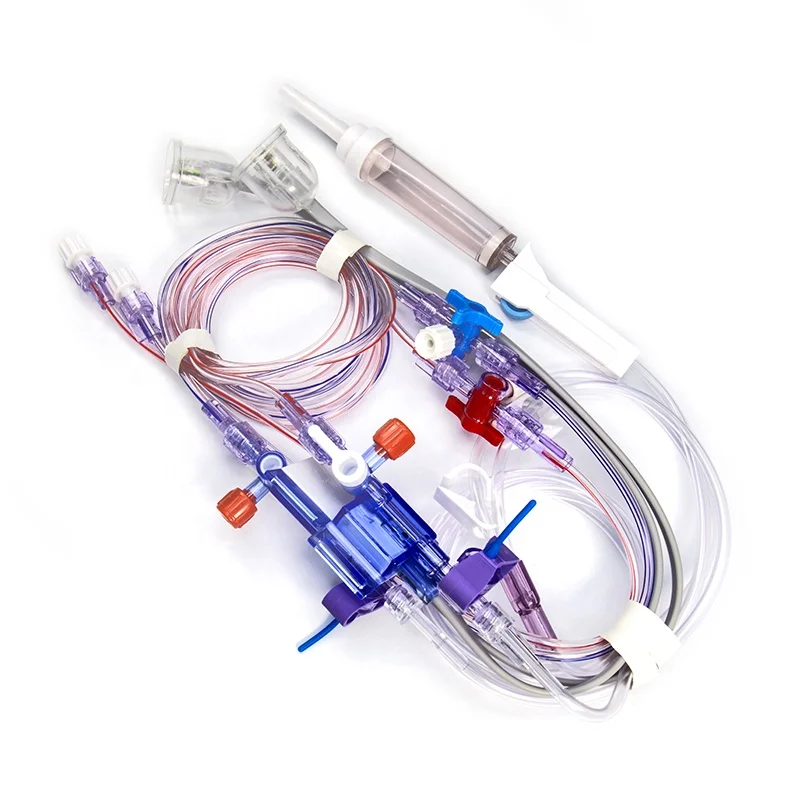 Disposable Consumables Integrated  Pressure Transducer Double Channel IBP Transducer
