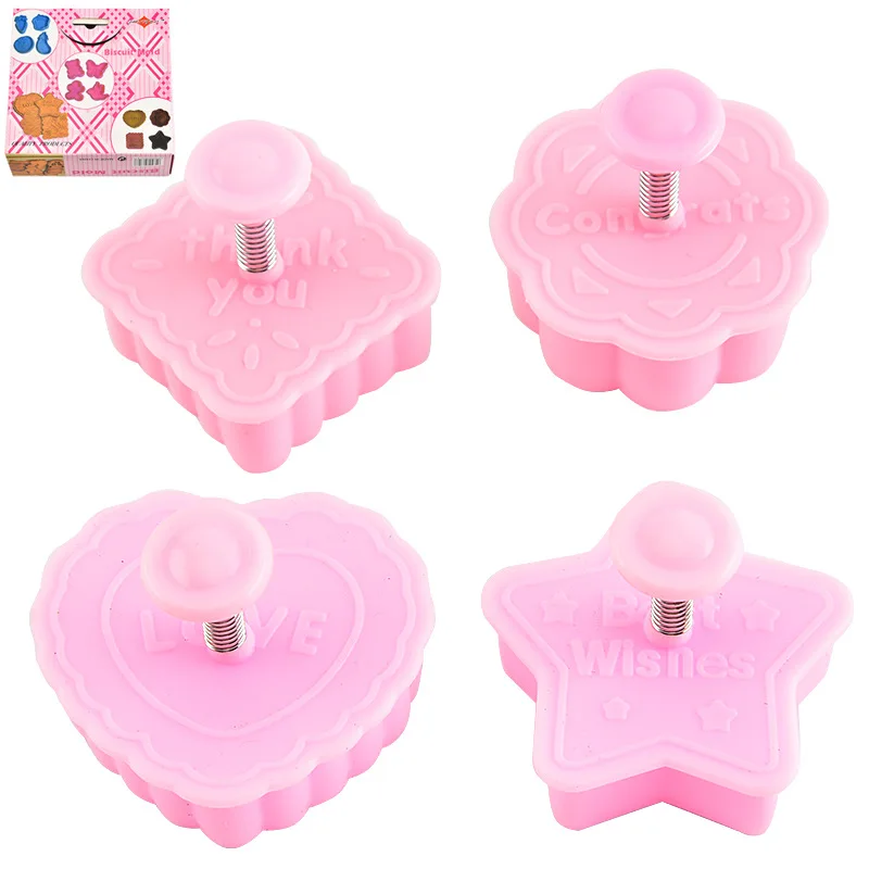 4 шт. пресс-формы для печенья