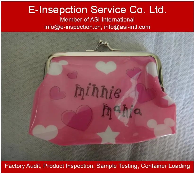 Сумка-кошелек Guangzhou во время производства, перед отправкой, инспекционная служба в Китае