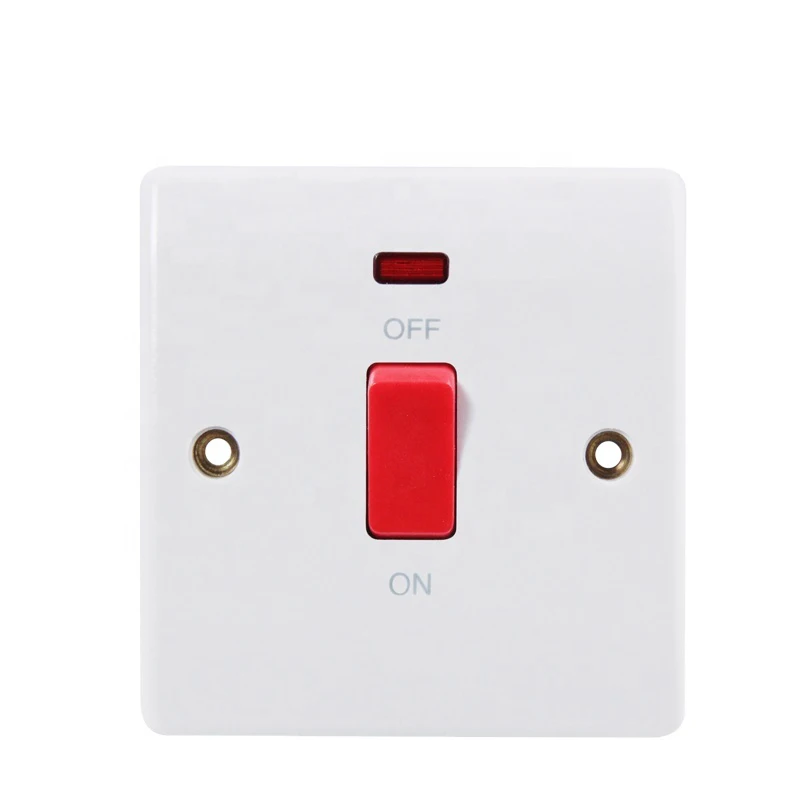 China suppliers 3*3 45a air-condition big power copper BS standard bakelite wall switch