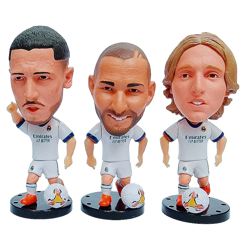 Dihua custom 3d injection mould plastic figurine colle football players sculpture movable football action figures