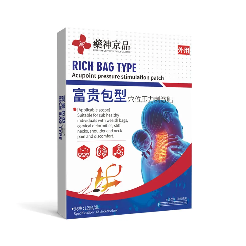 Medicine God Jingpin Fugui Pack Factory Direct Special Chinese Plaster Targets Cervical Spine Pain Nerve Dizziness Oppression